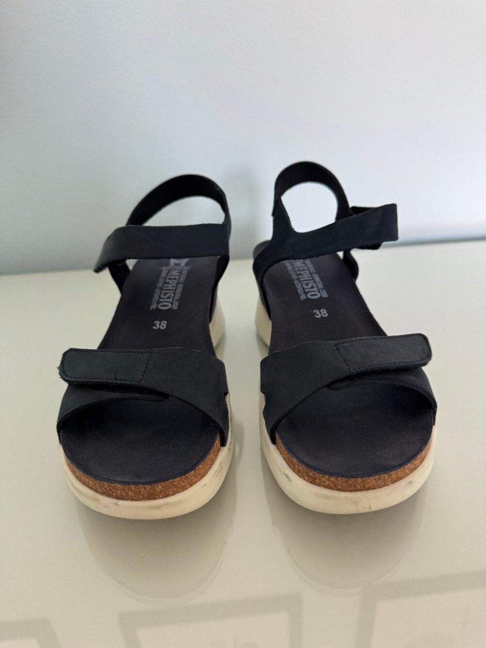Mephisto Coraly Sandal Navy Blue Nubuck Size US 8 / EU 38